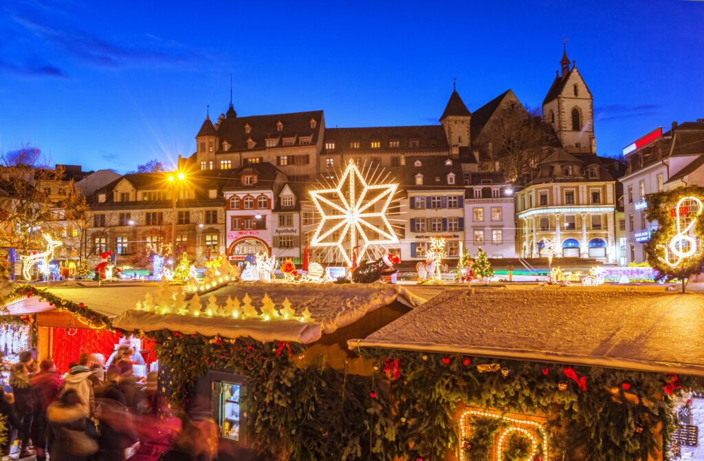 The Best Winter Holiday Destinations | Elect Chauffeurs christmas market in winter holiday hot spot